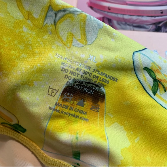 IRON YOKAI Mango Print V-CUT LEGGINGS Size XL - Picture 14 of 15